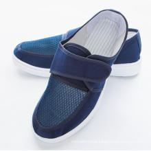 Dark blue anti-static shoes PVC PU soles ESD cleanroom canvas shoes dust-free mesh shoes